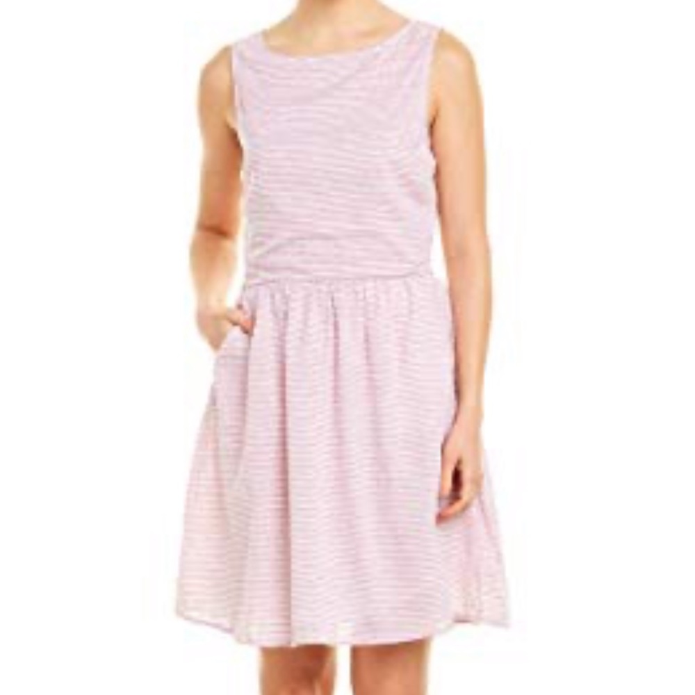 BeachLunchLounge Pink Stripe Dress S